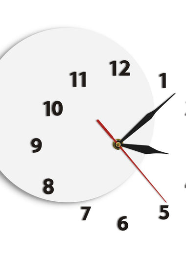 Unusual DIY Wall Clock Out Of Time Moved Some Numbers Of Hours On The Wall Simple Abstract Living Room Modern Wall Clock Watch