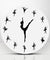 Charming Ballerina Wall Clock Baby Girl Nursery Decor Ballet Dancer Modern Wall Clock Ballet Dancing Girl Needle Hand Wall Watch