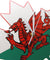 Flag of Wales Wall Clock Welsh Red Dragon On White Green Maple Leaf Y Ddraig Goch UK United Kingdom Great Britain Clock Watch