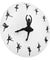 Ballerina Wall Clock Dancing Girl Modern Quartz Movement Decorative Wall Watch Dancing Studio Wall Art Ballet Gifts For Her