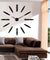 Frameless DIY Wall Clock 3D Mirror Wall Clock Large Mute Wall Stickers for Living Room Bedroom Home Decorations Big Time Clock