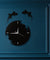Abstract Wall Art Geckos Escape From The Clock Gecko Wall Clock Salamander Gecko Lizard Silhouette Reptile Designed Wall Clock