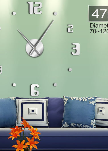 DIY Large Wall Clock Modern Design Quartz Clocks Wall Watch Big Clock Needle Acrylic Mirror Diy Sticker 3d Stickers Home Decor