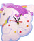Fantasy Horse Clock Magical Unicorn Wall Clock Nursery Kids Bedroom Decorative Clock Rainbow Unicorn Party Favor Wall Art Decor
