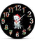 Merry Christmas Pitbull Dog Wall Clock Holiday Popular Dog Breed Pitmas Modern Wall Clock Pit Bull Christmas Gift For Dog Lover