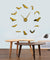 Bats Large Wall Clock Modern Design Halloween Home Decor DIY Frameless Giant Wall Clock Vampire Bats Wall Art Mirror Clock