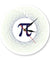 Mathematical Constant Pi Greek Letter 3.14 Wall Art Mathematical Ratio Contemporary Wall Clock Color Printed Acrylic Wall Clock