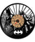 Antique Style Batman and Catwoman Vinyl Record Wall Clock  Modern Design Silent Living Room LED with 7colors Wall Clock