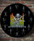 DJ Skull Skeleton Mixing Music Party Wall Clock With Funny Dancing Skeletons As Numbers Halloween Home Decor Hanging Wall Watch