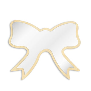 Butterfly Tie Acrylic Wall Mirror With Wooden Back  Cosmetic Make-up Mirror Girl Room Nursery Hanging Wall Decor Gift For Her