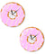 Colorful Printed Doughnut Wall Clock Kawaii Dessert Sweets Modern Wall Clock Bakery Business Sign Wall Decor Donut Lover Gift
