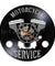 Motorcycle Service Business Hanging Sign Workshop Wall Clock Motorbike Repair Vinyl Record Clock Garage Decorative Wall Watch