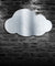 Cloudy Wall Mirror Weather Art Modern Home Decor Hanging Cloud Decorative Mirror Cloud Silhouette Acrylic Mirror With LED Light
