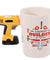 Electric Drill Mug Novelty Shaped Handle Ceramic Tool Mug Gifts for Dad Tool Mug Garage Decor, Woodworking Tools Builders
