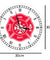 Firefighter Maltese Cross Vintage Clock First Responder Fire Department Badge Logo Wall Clock With Roman Numerals Firemen Gifts