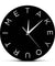 Take Your Time Modern Motto Swiss Scandinavian Minimal Art Wall Clock 12 Letters 12 Hours Unique Wall Clock Motivational Gift