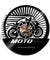 Vintage Motorcycle Speed Racer Wall Clock Motobiker Motocross Vinyl Record Wall Clock Motorcyclist Gifts Decorative Wall Watch