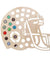 American Football Helmet Beer Cap Map Wall  Display Map Rugby Art Home Decoration Accessories Unique Gift Idea For Rugby Lovers