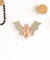 Bat Shaped Wall Mirror Halloween Home Decor Hanging Bat Arylic Mirror With Wooden Back Table Top Or Wall Mount Makeup Mirror