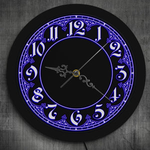 Modern Style LED Wall Clock With Big Numbers Home Decor Arabic Numerals Vintage Design Illuminated Wall Clock Led Wall Sign