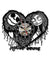 Home Decor Nightmare Before Christmas Heart Pattern Vinyl Record Clock Hollow Creative Antique Style CD Record LED Clock