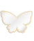 Big Wings Butterfly Wall Mirror Cartoon Creative Nordic Style Wooden Acrylic Safety Mirror for Baby Room Butterfly Decoration
