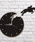 Horseriding Wall Art Horseman Jumping From The Clock Rider on Horseback Jumping Horse Wall Clock Hanging Watch Equestrienne Gift