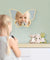 Big Wings Butterfly Wall Mirror Cartoon Creative Nordic Style Wooden Acrylic Safety Mirror for Baby Room Butterfly Decoration