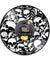 Dead Skeletal Heads Wall Clock Make Of Vinyl Record Vintage Hanging Piled Skulls Wall Art Halloween Horror Decor Vinyl Clock