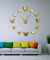 Frameless DIY Wall Clock 3D Mirror Butterflies Wall Watch Large Wall Clock For Living Room Bedroom Home Decor Big Time Clock