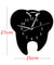 Mirror Effect Tooth Dentistry Wall Clock Laser Cut Decorative Dental Clinic Office Decoration Teeth Care Dental Surgeon Gift