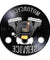 Motorcycle Service Business Hanging Sign Workshop Wall Clock Motorbike Repair Vinyl Record Clock Garage Decorative Wall Watch