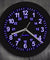 Military Pattern Retro Wall Clock with LED Backlight 24 Hours Display Zulu Time LED Neon Wall Clock Army Navy Marine Timing Gift
