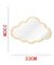 Cloud Mirror Wooden Engraved Acrylic Wall Mirror For Living Room Frameless Children Safety Mirror Hanging Make-up Mirror