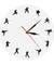 Taekwondo Karate Wall Clock Martial Arts Karate Club Modern Wall Decor Fighting Sports Kung Fu Exclusive Wall Clock Watch