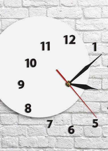 Unusual DIY Wall Clock Out Of Time Moved Some Numbers Of Hours On The Wall Simple Abstract Living Room Modern Wall Clock Watch