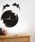 Abstract Wall Art Geckos Escape From The Clock Gecko Wall Clock Salamander Gecko Lizard Silhouette Reptile Designed Wall Clock