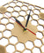 Minimal honeycomb Wood Wall Clock Hexagonal Home Decor Geometric Wall Clock Bee Lover Gift Contemporary Rustic Wood Clock Watch
