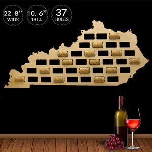 Kentucky of the United States Wine Cork Map Rustic Kentucky Sign Wine Cork Home Decor Wood Cutout Multiple Sizes Cork Holder
