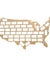 USA Wine Cork Map Wine Cork Reused Display Wall Map Wine Cork Trap Collection USA Wall Art Wine Lovers Gift Plywood Craft Map