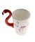 Flamingo Coffee Mug Tropical Flamingo Mug Cup The Flamboyant Ceramic Pink Flamingo Shaped Handle Cermica Coffee Mugs