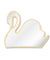 Magical Children Mirror Sleeping Swan Wood and Acrylic Make-up Mirror Baby Kids Girl Room Swan Princess Decorative Wall Mirror