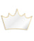 King of Crown Decorative Wall Mirror Wood and Acrylic Queen Princess Crown Safety Mirror Kid Room Baby Mirror Gift For Her