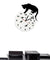 Cat On A Fishbowl Adorable Wall Art Wall Clock Cat and Fish Home Decor Hunter Kitty Cat Modern Wall Clock Cat Pet Lovers Gift