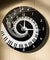 Elegant Piano Keys Black and White Modern Wall Clock Music Notes Wave Round Music Keyboard Wall Clock Music Lover Pianist Gift
