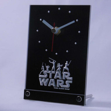 tnc0218 Star Wars The Clone Wars Jedi Table Desk 3D LED Clock