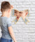 Butterfly Tie Wall Mirror With Wooden Back Nursery Wall Decor Hanging Wall Mirror For Living Room Unique Gift For Kids