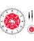 Firefighter Maltese Cross Vintage Clock First Responder Fire Department Badge Logo Wall Clock With Roman Numerals Firemen Gifts