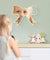 Butterfly Tie Acrylic Wall Mirror With Wooden Back  Cosmetic Make-up Mirror Girl Room Nursery Hanging Wall Decor Gift For Her