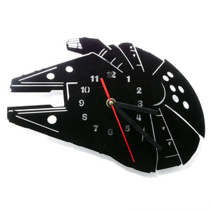 Bucket of Bolts Space Vehicle  Acrylic Modern Wall Clock Fictional Spaceships Design Laser Engrave Decorative Clock Wall Watch